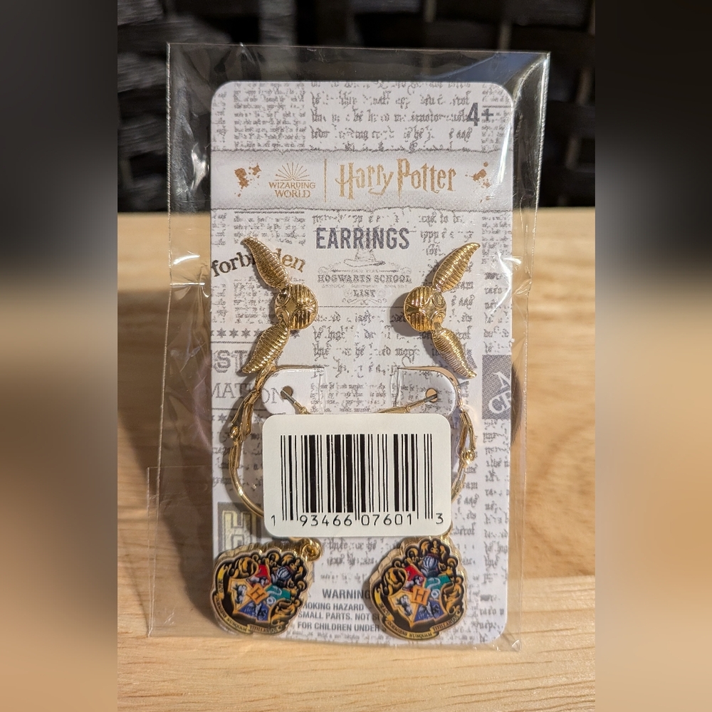 Harry Potter Gold and Multicolor Earrings